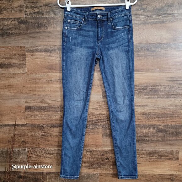 Joes Jeans Size 25 Icon Skinny Crop Mid Rise Romona Wash Stretch Denim - Picture 1 of 11